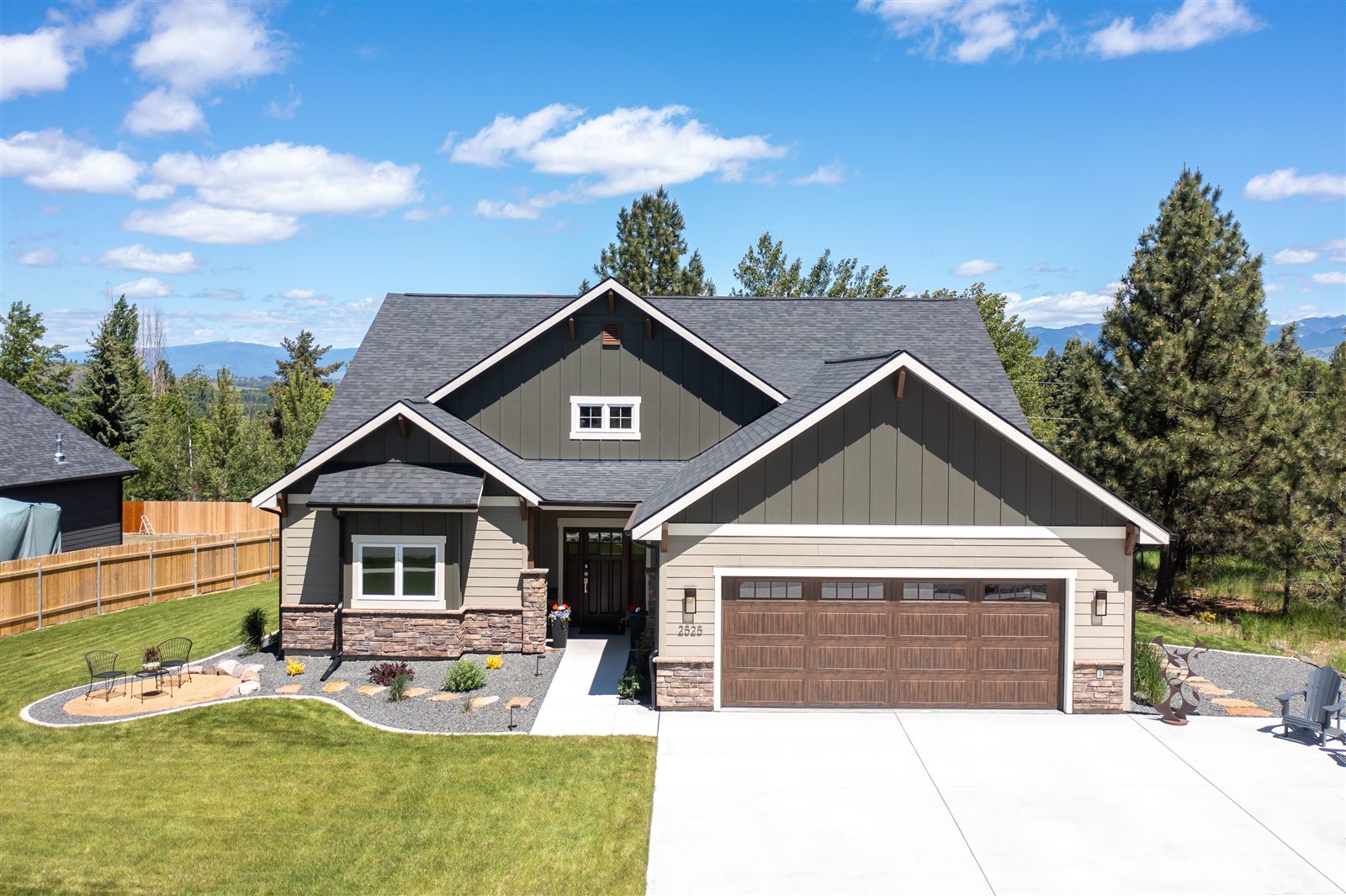 Craftsman-style Missoula home exterior photographed for a real estate listing by PMZ Photography