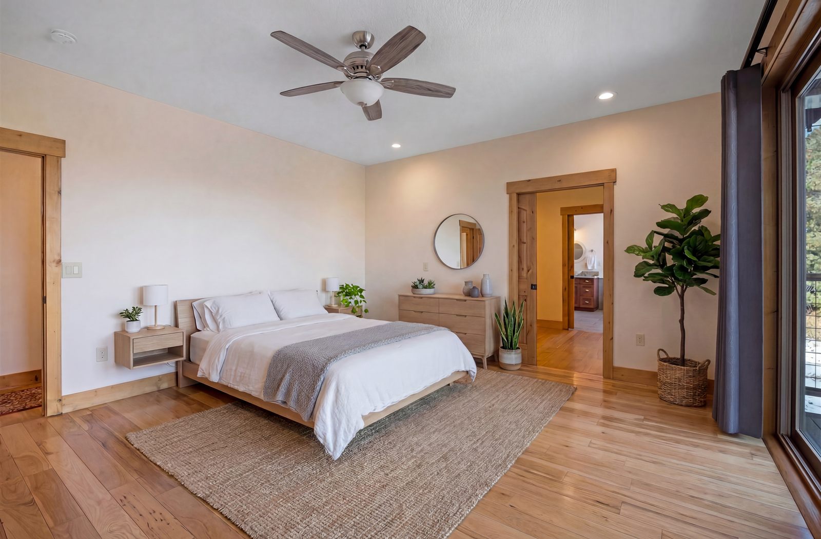 Missoula bedroom listing photo after virtual decluttering by PMZ Photography